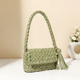 Sacs originaux faits à la main, sac tissé asymétrique irrégulier élégant sous les aisselles, sac tendance à une épaule pour mère et enfant